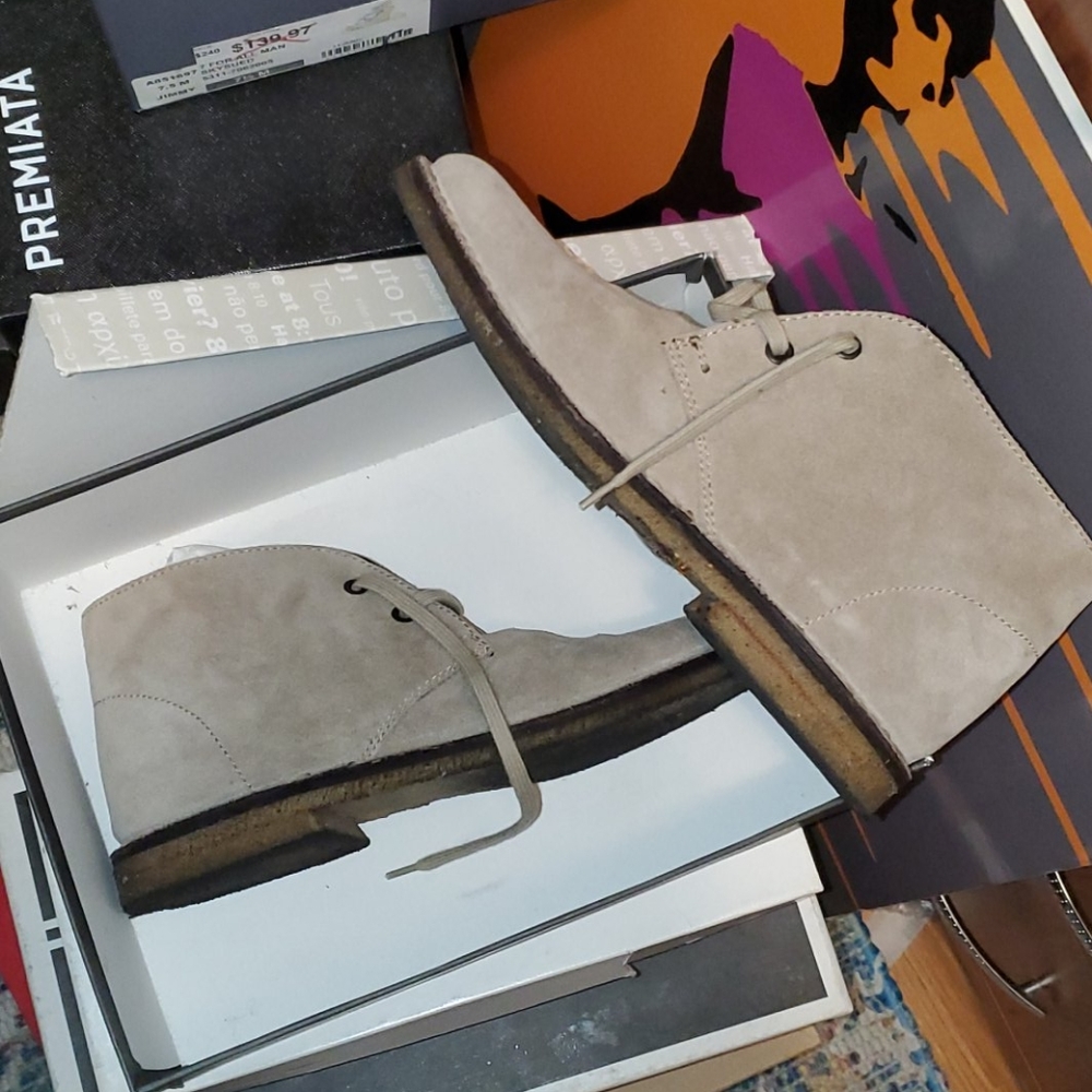 Cafe noir suede boots beige sz39 Italy